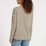Thumbnail 4 of Joules Women's Harbour Long Sleeve Top - Neutral Stripe