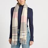 Thumbnail 4 of Joules Women's Langtree Scarf - Pink/Grey