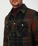 Thumbnail 5 of Woolrich Men's Alaskan Melton Overshirt - Greenstone Check