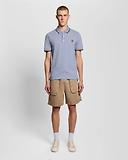 Thumbnail 3 of Lyle & Scott Men's Tipped Polo Shirt - Bubble Blue/Jet Black