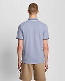 Thumbnail 5 of Lyle & Scott Men's Tipped Polo Shirt - Bubble Blue/Jet Black