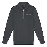 Thumbnail 5 of Lyle & Scott Men's Embroidered Collared 1/4 Zip Jumper - Gunmetal/Cove