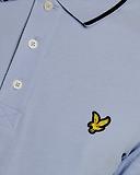 Thumbnail 6 of Lyle & Scott Men's Tipped Polo Shirt - Bubble Blue/Jet Black