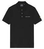 Thumbnail 5 of Lyle & Scott Men's Embroidered Polo Shirt - Jet Black/ White