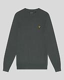 Thumbnail 5 of Lyle & Scott Men's Cotton Merino Crew Neck Jumper - Deep Green