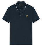 Thumbnail 5 of Lyle & Scott Men's Tipped Polo Shirt - Dark Navy/ White