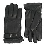 Thumbnail 4 of Dents Men’s Sherborne Touchscreen Wool Blend-Lined Leather Gloves - Black/Grey