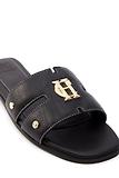 Thumbnail 4 of Holland Cooper Women's Monogram Slides - Black Leather