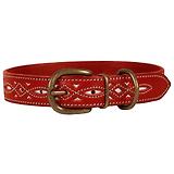 Thumbnail 1 of Penelope Chilvers Leather Dog Collar - Red