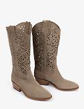 Thumbnail 2 of Penelope Chilvers Women's Goldie Cut Out Lace Boots - Camel