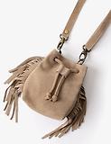 Thumbnail 2 of Penelope Chilvers Women's Mini Fringe Suede Bag - Taupe