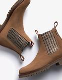 Thumbnail 5 of Penelope Chilvers Women's Oscar Suede Chelsea Boots - Sesame/Bronze