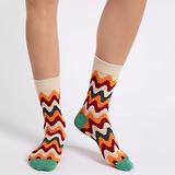 Thumbnail 2 of Penelope Chilvers Women's Wyoming Cotton Socks (3 pack) - Orange/Multi