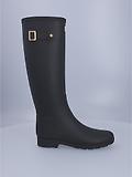Thumbnail 6 of Hunter Women's Refined Gold Trim Tall Wellington Boots - Black