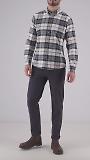 Thumbnail 8 of Barbour Men's Ronan Tailored Fit Check Shirt - Ecru