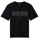 Thumbnail 9 of PS By Paul Smith Men's Stitch Stripe Print T-Shirt - Black