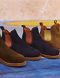 Thumbnail 7 of Penelope Chilvers Women's Safari Suede Boots - Navy/Cinnamon