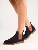Thumbnail 2 of Penelope Chilvers Women's Safari Suede Boots - Navy/Cinnamon