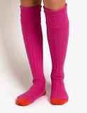 Thumbnail 4 of Penelope Chilvers Women's Cashmere Cable Boot Socks - Pink