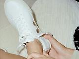 Thumbnail 5 of VEJA Women's Campo Leather Sneaker - White Platine