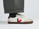 Thumbnail 5 of VEJA Women's Volley Leather Sneaker - White Pekin Bark