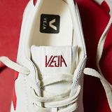 Thumbnail 8 of VEJA Women's Volley Leather Sneaker - White Pekin Bark