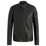 Belstaff Men's Cheviot Leather V Racer Jacket - Black