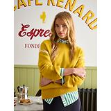Thumbnail 2 of Joules Women's Alexandra Blanket Stitch Jumper - Yellow