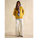 Thumbnail 7 of Joules Women's Alexandra Blanket Stitch Jumper - Yellow