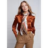 Thumbnail 2 of Holland Cooper Women's Regal Horse Silk Scarf - Sienna
