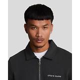 Thumbnail 4 of Lyle & Scott Men's Embroidered Collared 1/4 Zip Jumper - Jet Black/ White