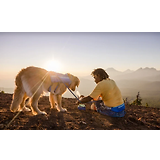 Thumbnail 9 of RUFFWEAR Trail Runner Ultralight Dog Bowl - Blue Pool