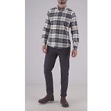 Thumbnail 8 of Barbour Men's Ronan Tailored Fit Check Shirt - Ecru